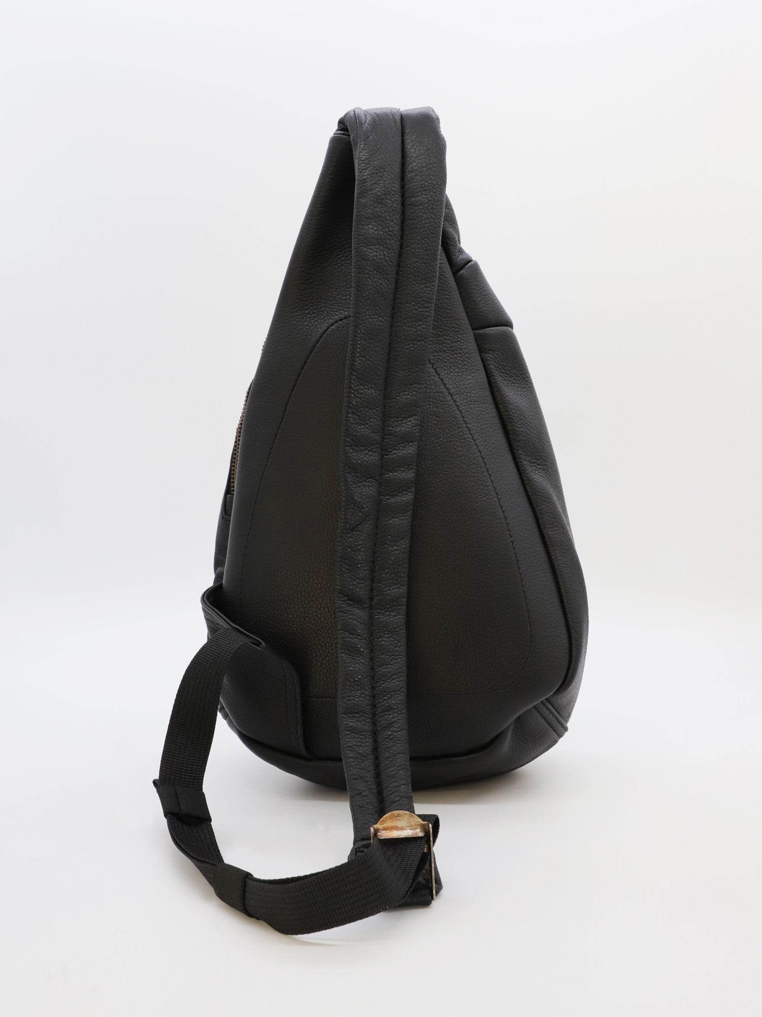 Sacoche cuir noir homme Daytona73