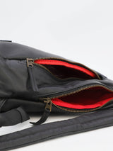 Sacoche cuir noir homme Daytona73