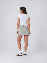Jupe en jean beige MB Jeans