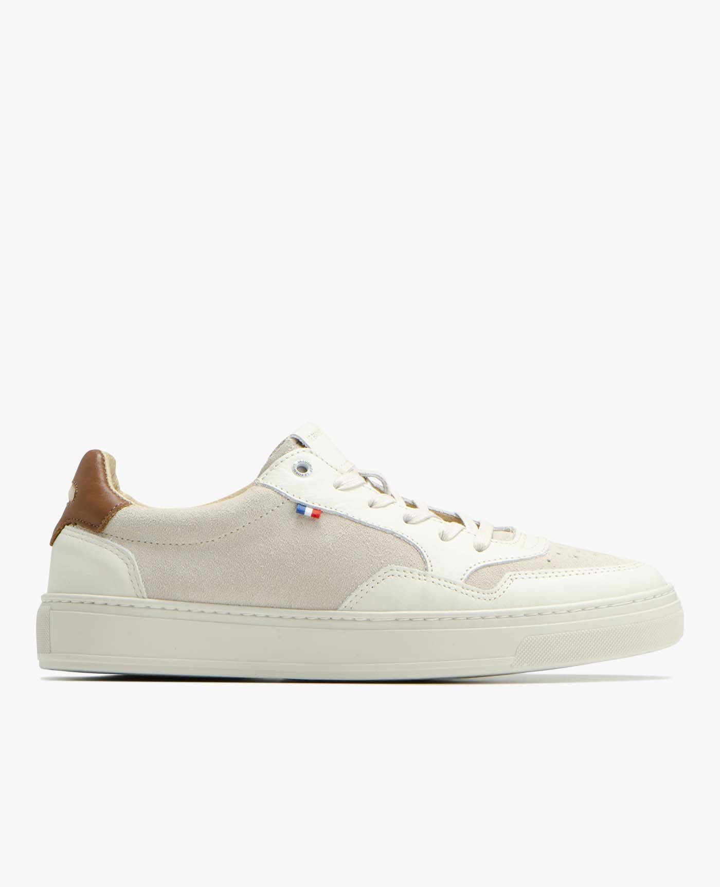 Baskets homme blanc-cognac Le Formier