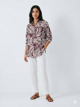 Blouse tropicale rouge Camel Active
