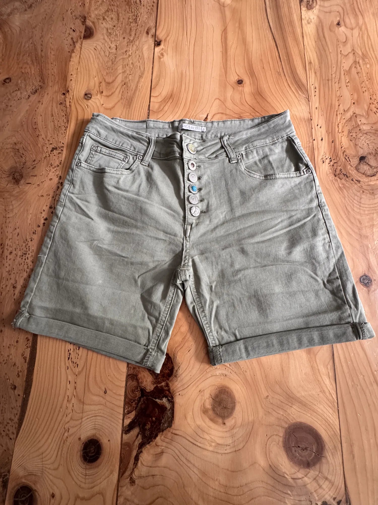 Short en jean beige PLACE DU JOUR