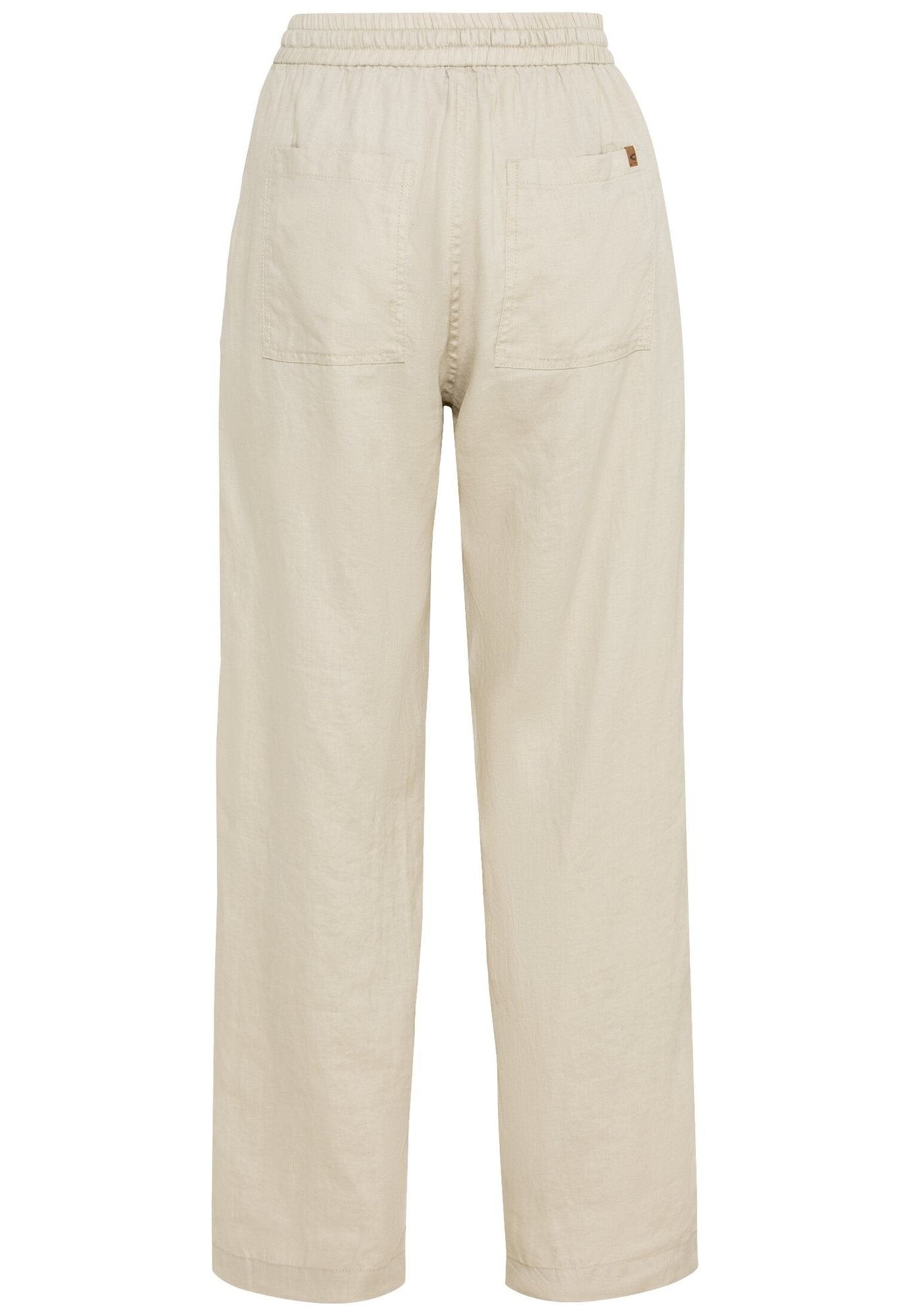 Pantalon Loose Fit / Lin / Beige & Bleu marine Camel Active