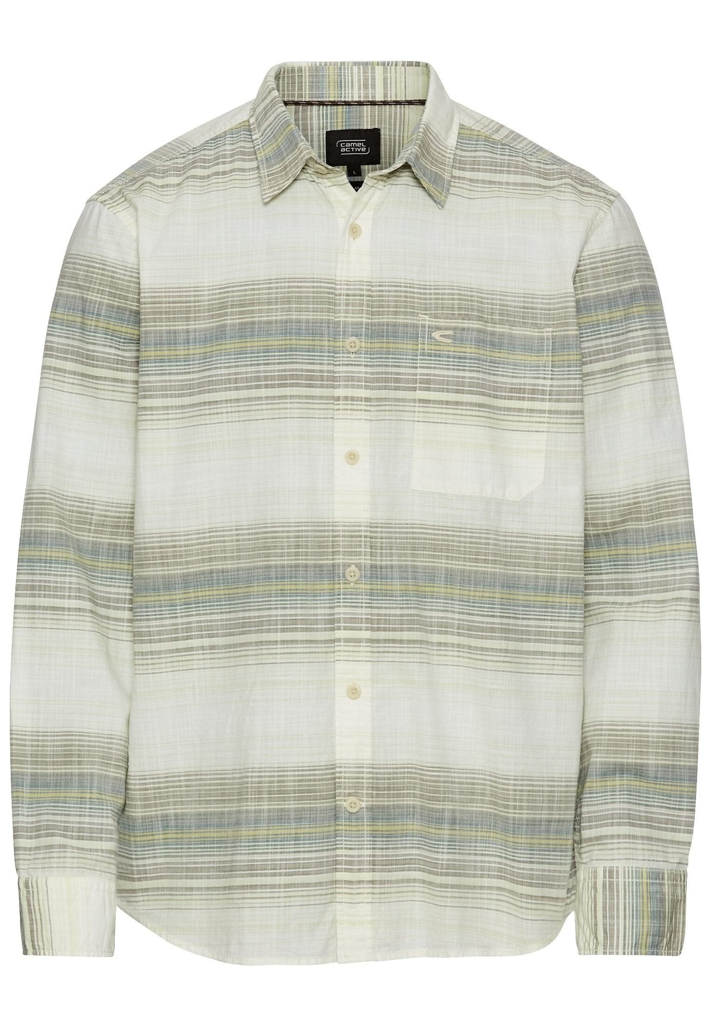 Striped shirt made of pure cotton Camel Active
