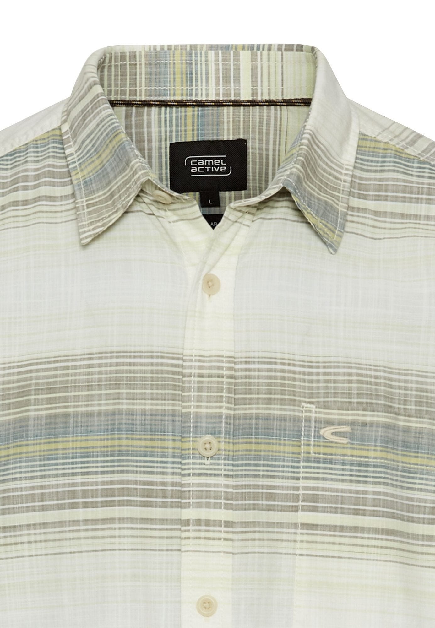 Striped shirt made of pure cotton Camel Active