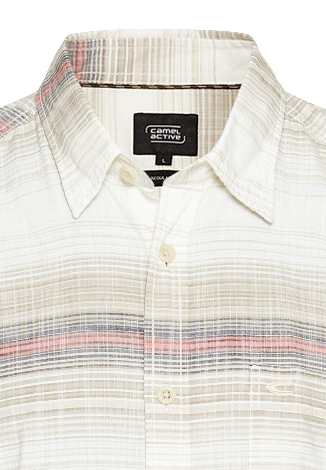 Striped shirt made of pure cotton Camel Active