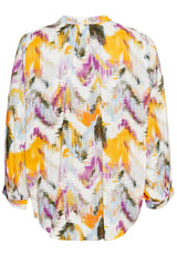 Blouse Allover Print Camel Active