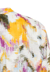 Blouse Allover Print Camel Active